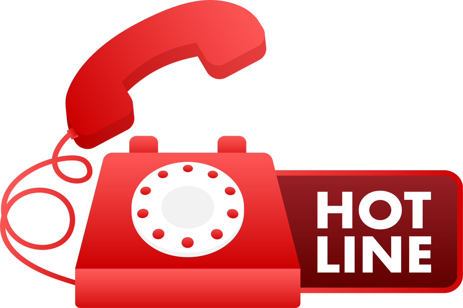 Call hot line, online customer support. Customer consultation. Vector illustration.