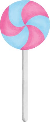 pink blue swirl lollipop